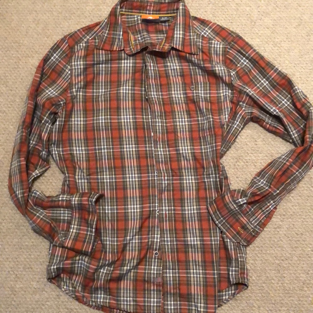 Merrell plaid button down
